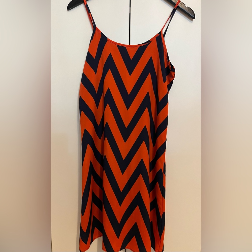 Herringbone pattern dress